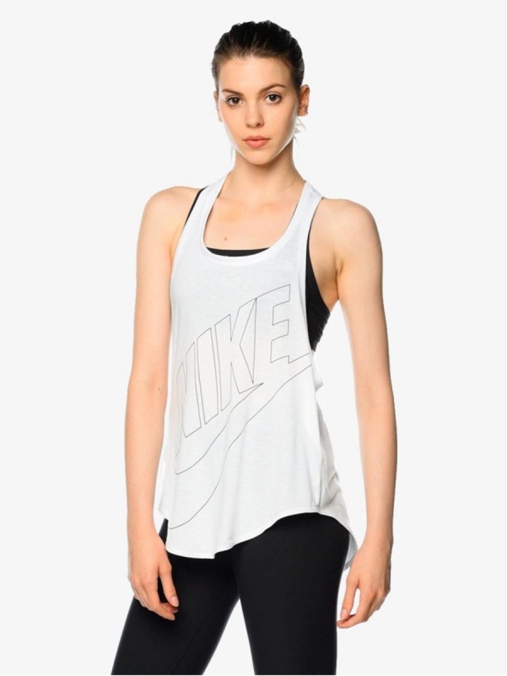 Nike Signal Tanktop White Graphic Racerback Training Tank XS